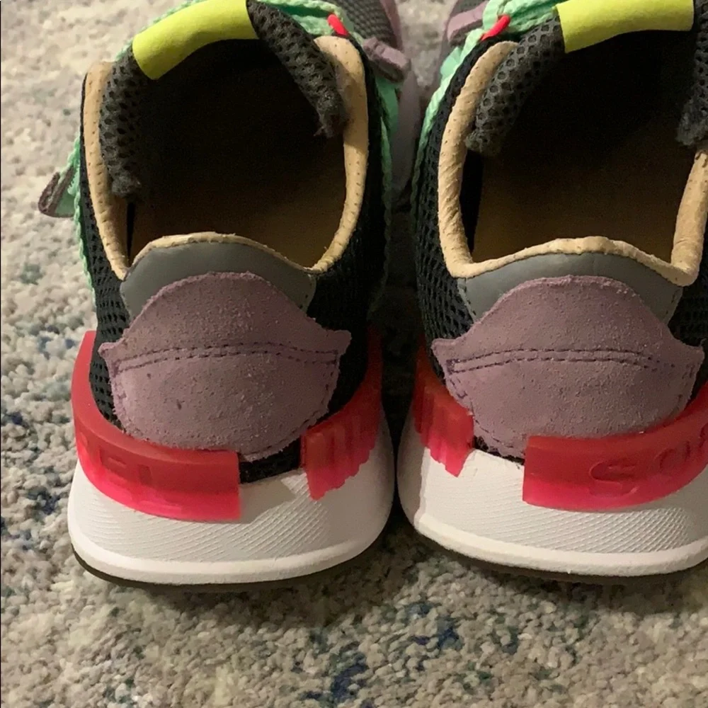 Sorel Women's Sneakers in Gray, Mint, and Purple - Picture 10 of 15